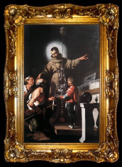 framed  STROZZI, Bernardo The Miracle of St Diego of Alcantara er, ta009-2